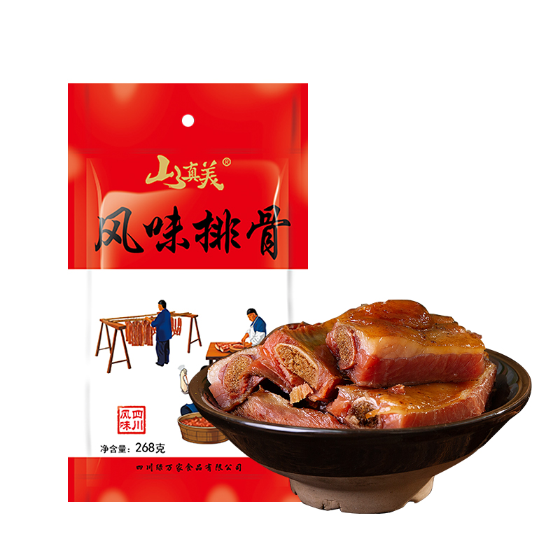 山真美山真美风味排骨268g