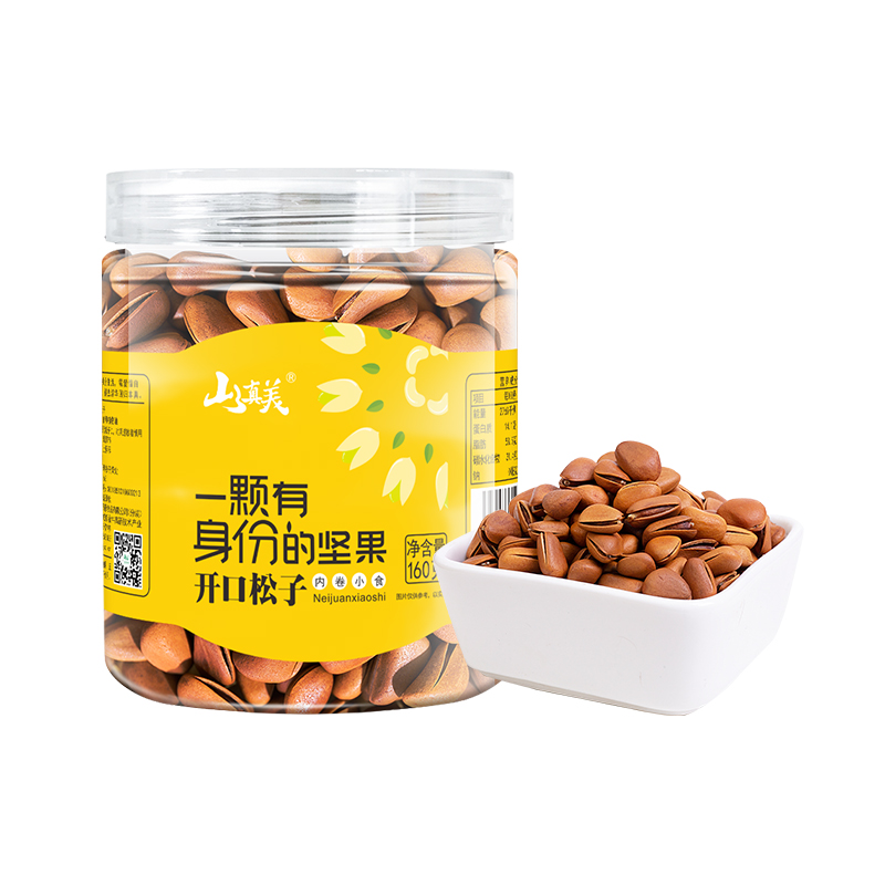 山真美山真美开口松子160g（新罐装）