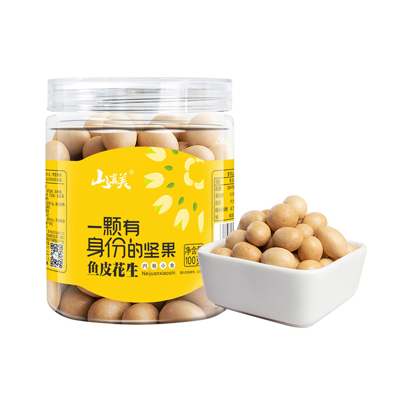 山真美山真美鱼皮花生100g（新罐装）