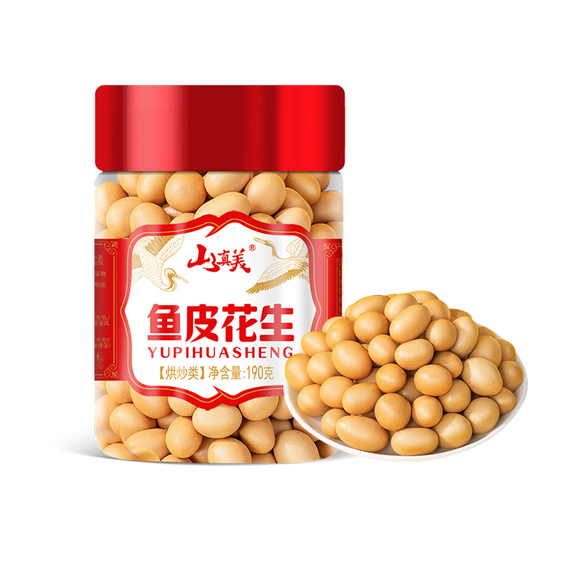 山真美山真美鱼皮花生190g