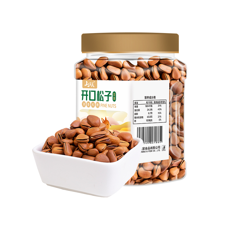 山真美山真美开口松子428g