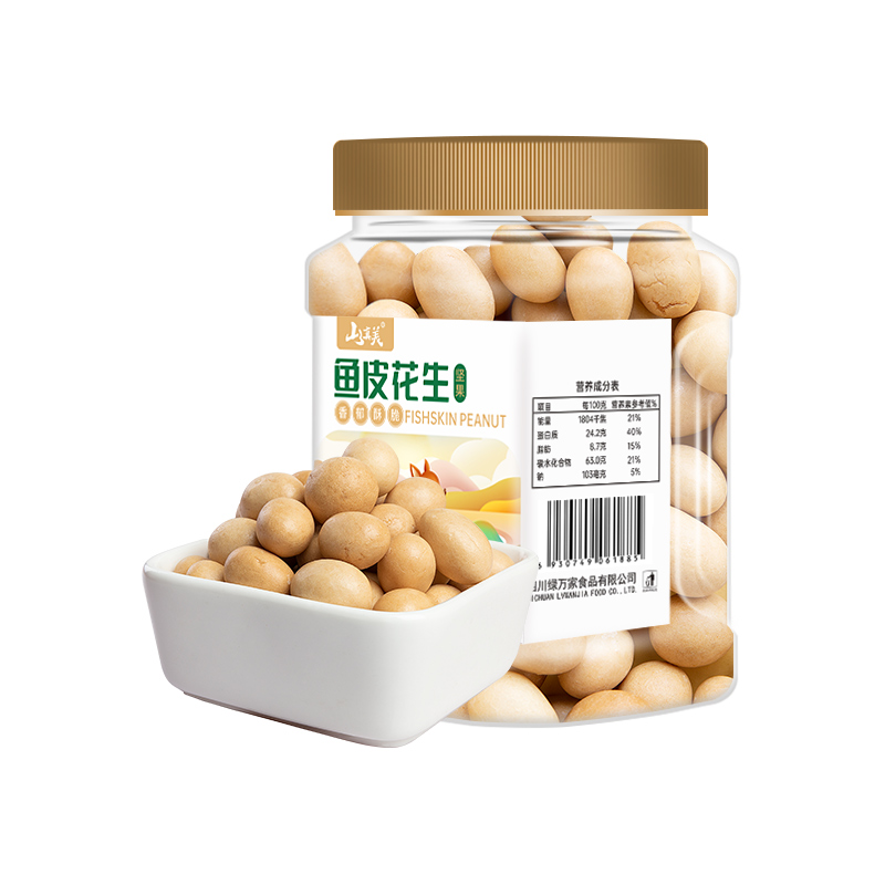山真美山真美鱼皮花生318g