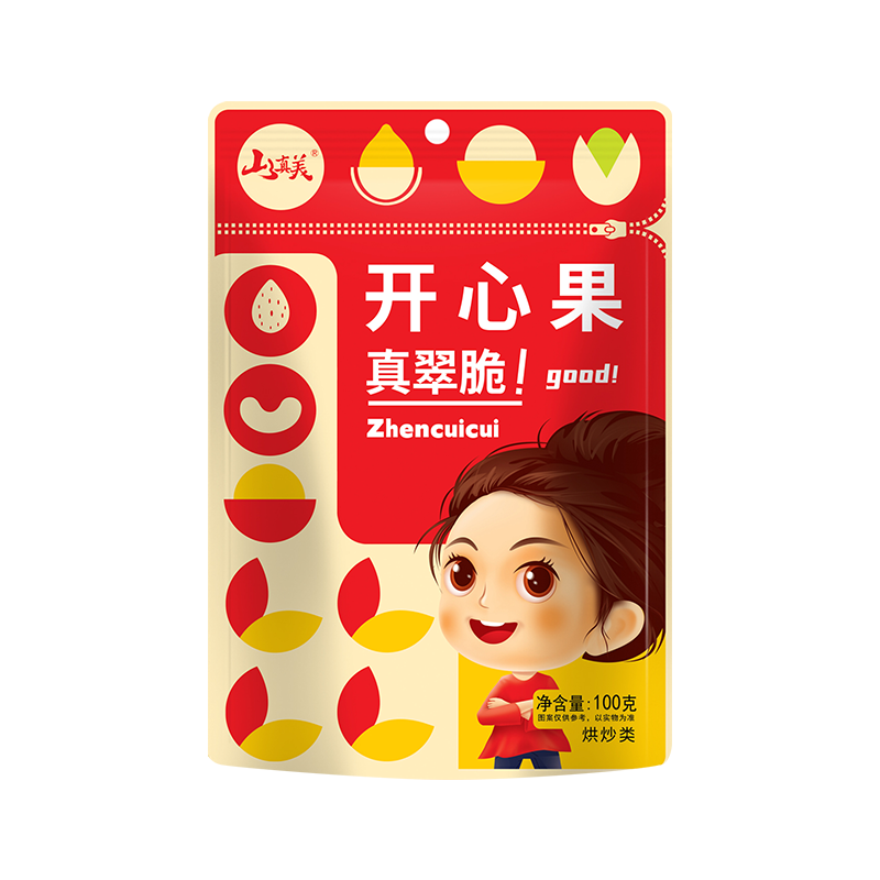 山真美山真美真翠脆开心果100g