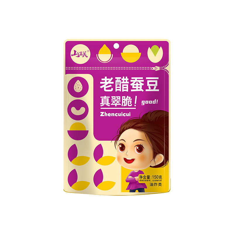 山真美山真美真翠脆老醋蚕豆150g