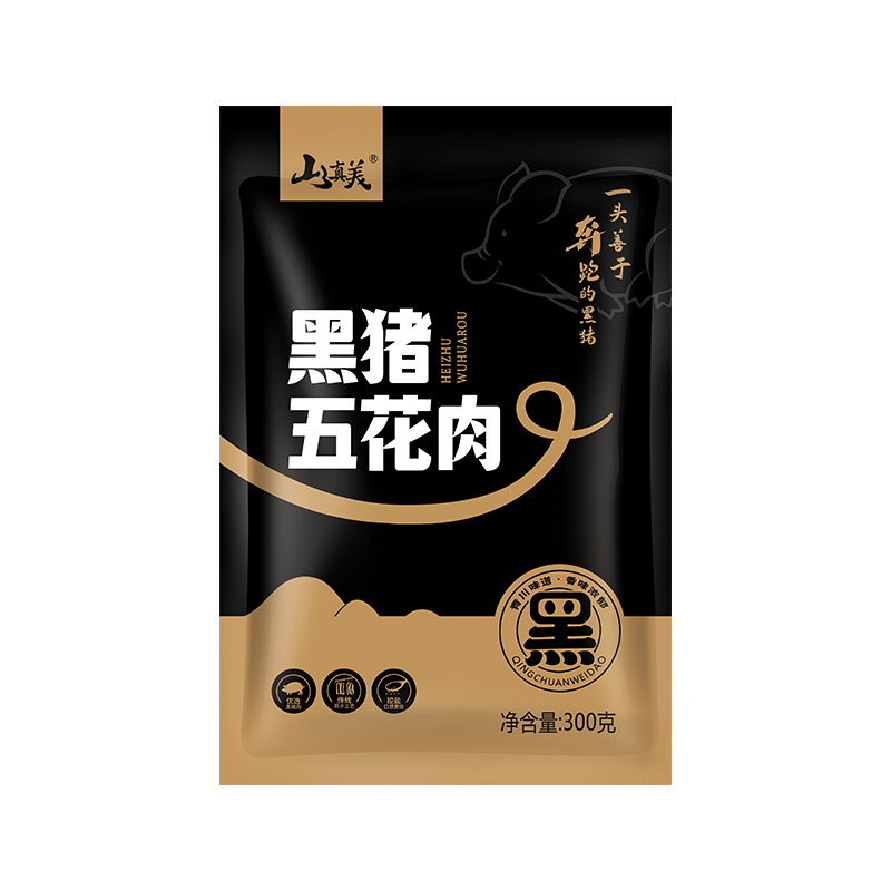 山真美山真美黑猪五花肉300g
