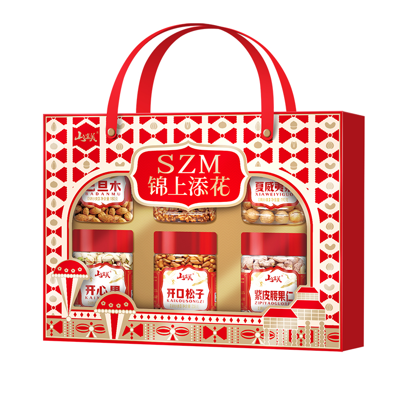山真美山真美锦上添花坚果礼盒（A款） 1166g